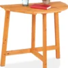 Mur De Table Pliante Relaxdays - Table De Balcon Semi-circulaire Pliable - Table De Jardin - Bois De Table Pliante