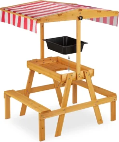 Relaxdays Table De Jeux Pour Enfants Avec Toit - Table De Pique-nique - Zandtafel - Jardin - Table De Jardin 19 Relaxdays Table De Jeux Pour Enfants Avec Toit - Table De Pique-nique - Zandtafel - Jardin - Table De Jardin -Jardin Meubles Magasin 1009x1200 7