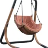AXI Capri Chaise Suspendue Sur Pied En Bois - Fauteuil / Siège Suspendu Suspendu Avec Support Pour Le Jardin - Balançoire En Marron Pour L'extérieur Pour 1 Personne - Chargement Jusqu'à 150 Kg