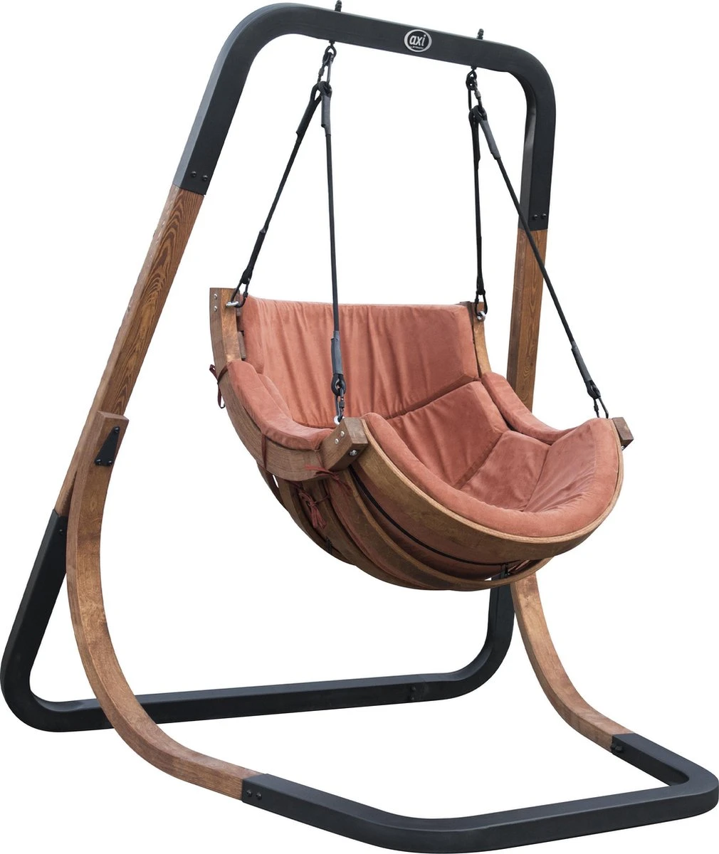 AXI Capri Chaise Suspendue Sur Pied En Bois - Fauteuil / Siège Suspendu Suspendu Avec Support Pour Le Jardin - Balançoire En Marron Pour L'extérieur Pour 1 Personne - Chargement Jusqu'à 150 Kg 1 AXI Capri Chaise Suspendue Sur Pied En Bois - Fauteuil / Siège Suspendu Suspendu Avec Support Pour Le Jardin - Balançoire En Marron Pour L'extérieur Pour 1 Personne - Chargement Jusqu'à 150 Kg