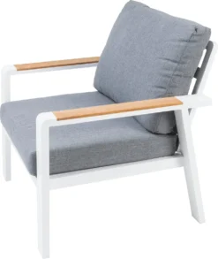 Belito® Birmingham Ensemble De Salon Aluminium Wit - Salon De Jardin 5 Personnes - Ensemble Fauteuil-canapé - Structure En Acier Inoxydable Anthracite - Coussins En Oléfine Hydrofuge - Bois De Teck -Jardin Meubles Magasin 1011x1200 1