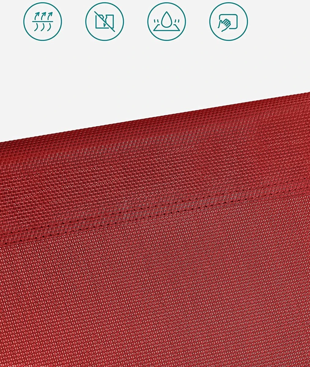 Chaise Longue Avec Toit, Chaise Longue, Chaise Longue De Jardin, Aluminium, Dossier Réglable, Pliable, , Jardin, Balcon, Terrasse, Rouge 8 Chaise Longue Avec Toit, Chaise Longue, Chaise Longue De Jardin, Aluminium, Dossier Réglable, Pliable, , Jardin, Balcon, Terrasse, Rouge – Image 8