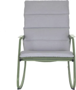 NATERIAL- Chaise à Bascule LYCO - Chaise à Bascule - Avec Kussen - Acier - Kaki - Chaise à Bascule -Jardin Meubles Magasin 1019x1200 5