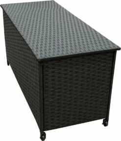 Boîte à Coussins Kynast Boîte à Coussins De Jardin En Rotin De 260 Litres Avec Couvercle Et Ressorts à Gaz 133x55x63cm -Jardin Meubles Magasin 1027x1200 2