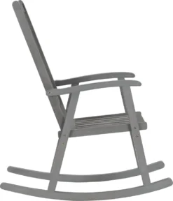 Prolenta Premium - Chaise à Bascule - Chaise à Bascule Avec Coussins En Bois D'acacia Massif Gris - Grijs - Balançoire -Jardin Meubles Magasin 1029x1200 1