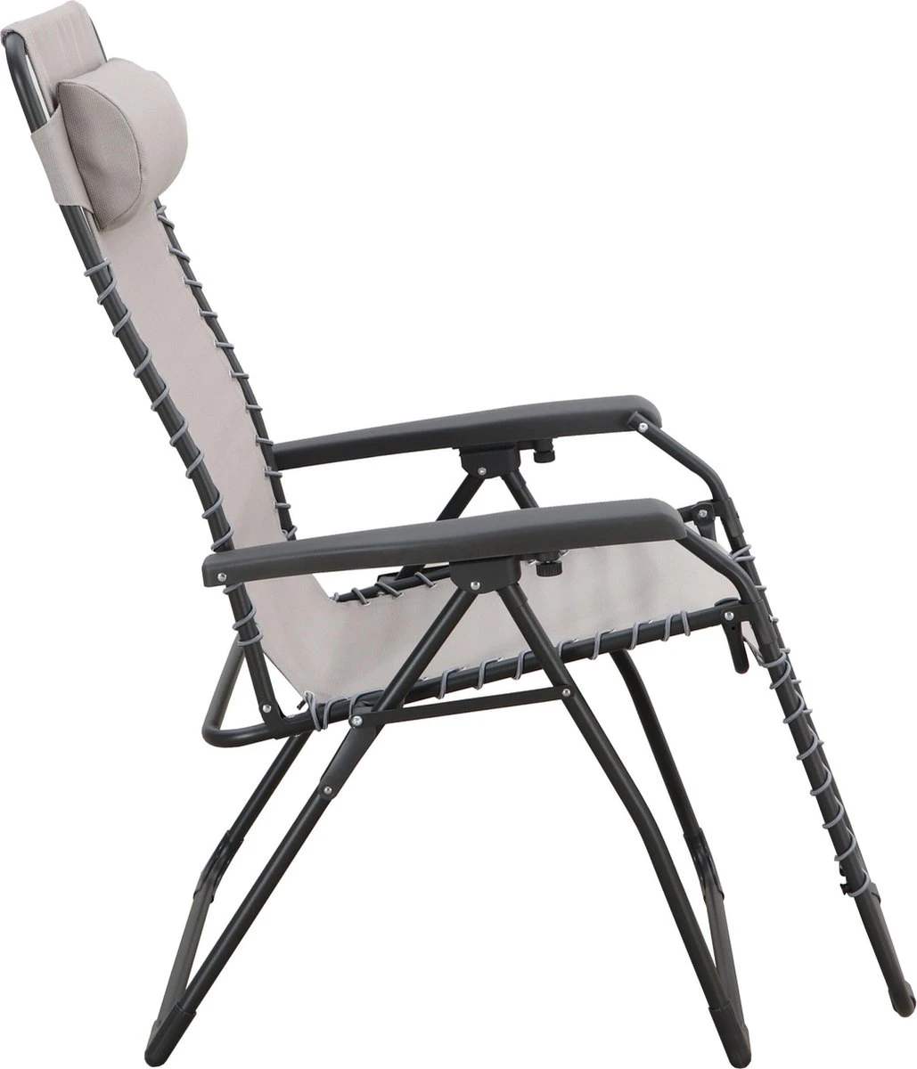 GENERIC - Fauteuil De Jardin Avec Accoudoirs ZERO GRAVITY - Lounger - Transat De Jardin - Multiples Positions - Pliable - Avec Kussen Intégré - Acier - Beige - 100 Kg MAX - 91x65.5x116 Cm 6 GENERIC - Fauteuil De Jardin Avec Accoudoirs ZERO GRAVITY - Lounger - Transat De Jardin - Multiples Positions - Pliable - Avec Kussen Intégré - Acier - Beige - 100 Kg MAX - 91x65.5x116 Cm – Image 6