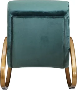 Nancy's Nephi Relax Armchair - Chaise Longue - Chaise Berçante - Fonction D'inclinaison - Fauteuil - Chaise Longue à Bascule - Chaise Longue - Blauw - Or - Velours -Jardin Meubles Magasin 1033x1200 3