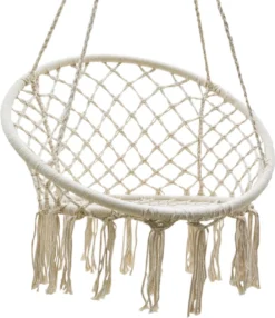 Chaise Suspendue Knout-chaises Suspendues En Corde Nouée, Y Compris Le Kit De Montage Pour L'extérieur.