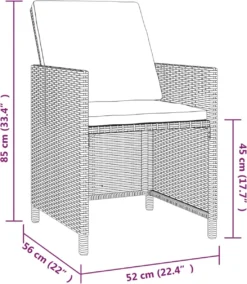 La Dolce Vita - Salon De Jardin 9 Pièces - Salon De Terrasse - Salon De Jardin Avec Chaises Et Table - Salon De Plein Air Avec Coussins Poly Rotin Noir -Jardin Meubles Magasin 1043x1200 1