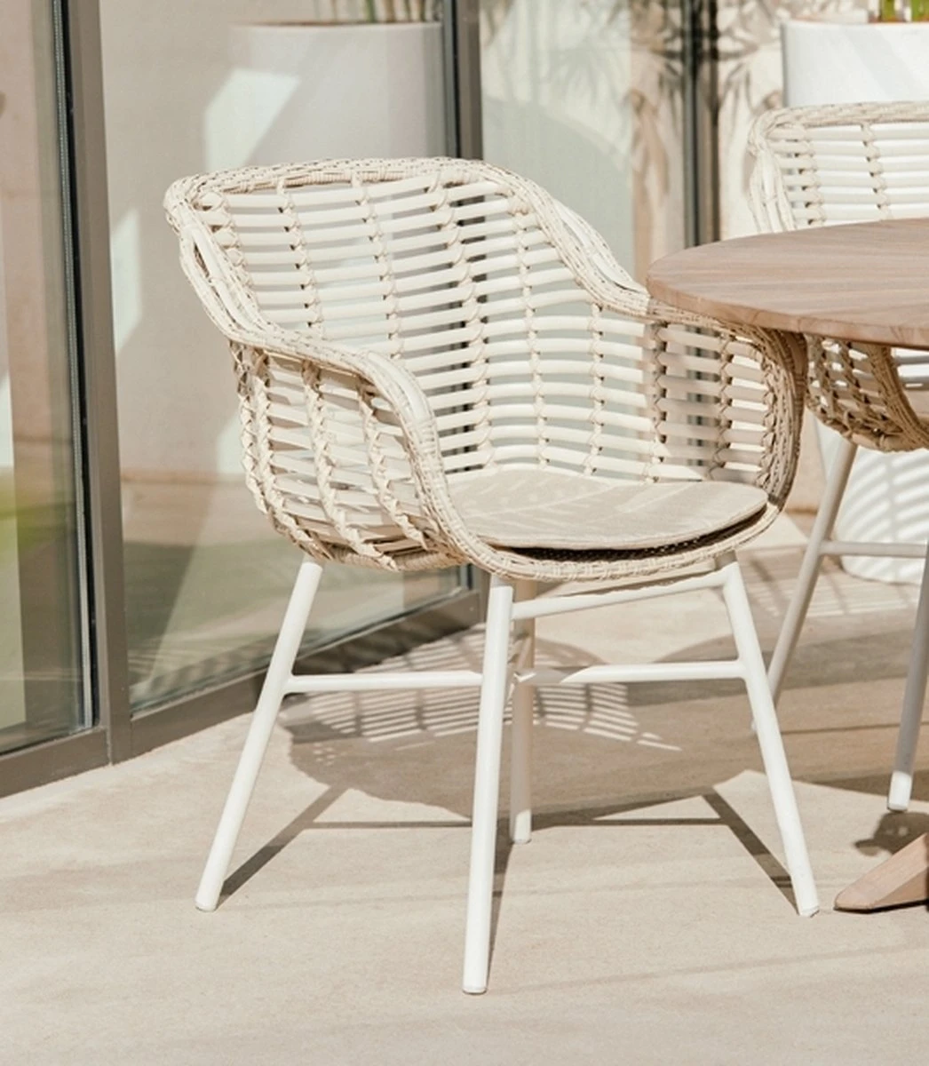 Hartman Cecilia Dining Garden Chair Accoudoirs Ivory Wicker - Set De 2 - MAINTENANT Avec Coussins D'assise Gratuits D'une Valeur De 25,00 € 15 Hartman Cecilia Dining Garden Chair Accoudoirs Ivory Wicker - Set De 2 - MAINTENANT Avec Coussins D'assise Gratuits D'une Valeur De 25,00 € – Image 15