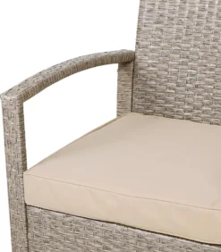 Casaria Polyrattan Lounge Set Coussins D'assise Canapé 2 Chaises Ensemble De Jardin - Grijs Beige -Jardin Meubles Magasin 1052x1200 3