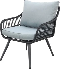 Garden Impressions Ensemble Fauteuil-canapé Margriet - Noir Carbone/Gris Menthe - 5 Pièces -Jardin Meubles Magasin 1060x1200 1