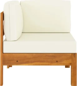 Prolenta Premium - Ensemble De Salon 2 Pièces Avec Coussins Blanc Crème En Bois D'acacia - Maison Et Jardin -Jardin Meubles Magasin 1069x1200 1