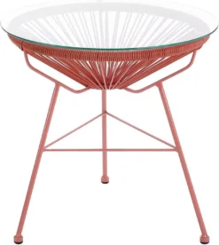 MYLIA Salon De Jardin En Résine Tressée - 2 Chaises, Un Canapé Et Une Table - Terre Cuite - ALIOS L 115 Cm X H 86 Cm X P 81 Cm -Jardin Meubles Magasin 1072x1200