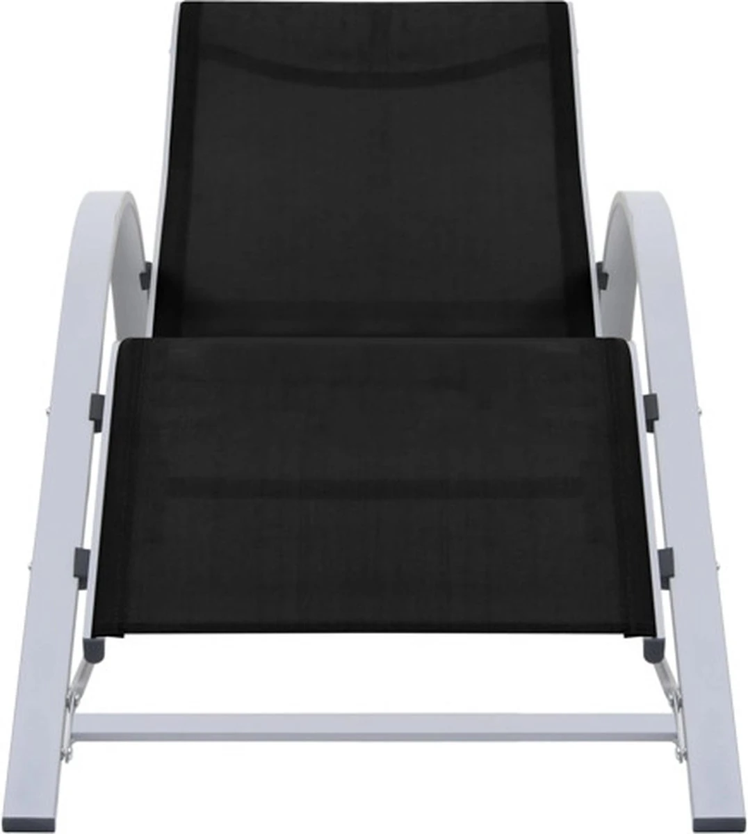 VidaXL Ensemble De Chaises Longues Noir - 2 Pièces - Avec Table - Zwart - Sun Longues - Chaise Longue - Jardin - Lit Lounge - 2 Pièces 6 VidaXL Ensemble De Chaises Longues Noir - 2 Pièces - Avec Table - Zwart - Sun Longues - Chaise Longue - Jardin - Lit Lounge - 2 Pièces – Image 6