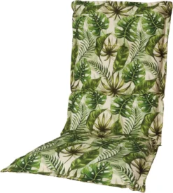 Coussin De Jardin Dossier Haut Kopu® Botanical Green 125x50 Cm - Confort Extra