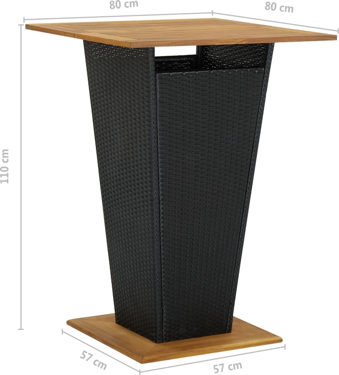 Ensemble De Bar De Jardin Premium - Ensemble De Bar De Jardin 3 Pièces Avec Coussins Poly Rotin Noir 5 Ensemble De Bar De Jardin Premium - Ensemble De Bar De Jardin 3 Pièces Avec Coussins Poly Rotin Noir – Image 5