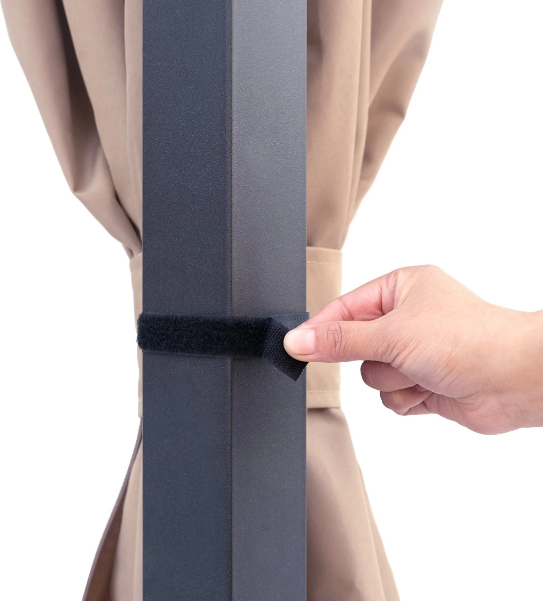 Pavillon De Jardin 3x3 M 280 G / M² Bâche De Toit étanche Pavillon Premium Avec 4 Parois Latérales Tente De Jardin En Tente De Fête Crème 6 Pavillon De Jardin 3x3 M 280 G / M² Bâche De Toit étanche Pavillon Premium Avec 4 Parois Latérales Tente De Jardin En Tente De Fête Crème – Image 6