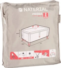 NATERIAL - Housse De Protection Pour Table De Jardin - L - Rectangulaire - H 60 X L 200 X L 130 Cm - Résistant Aux UV - Imperméable - Déperlant - Aérateur - Gris Clair 14 NATERIAL - Housse De Protection Pour Table De Jardin - L - Rectangulaire - H 60 X L 200 X L 130 Cm - Résistant Aux UV - Imperméable - Déperlant - Aérateur - Gris Clair -Jardin Meubles Magasin 1086x1200 4