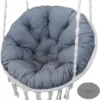 Aio - Coussin De Chaise De Jardin Suspendu - Balançoire Nid De Cigogne - Coussin D'Assise Imperméable 110cm - Grijs