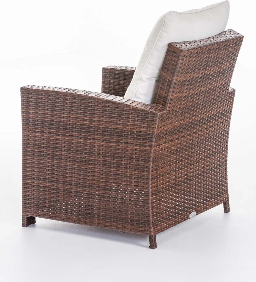 Chaise De Jardin Deluxe - Résistant Aux Intempéries - Aspect Chaise Longue - Osier - Marron - Lot De 1 Chaises De Jardin 3 Chaise De Jardin Deluxe - Résistant Aux Intempéries - Aspect Chaise Longue - Osier - Marron - Lot De 1 Chaises De Jardin – Image 3