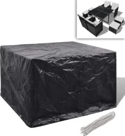 VidaLife Housse De Mobilier De Jardin Avec 8 Yeux 113x113x73 Cm