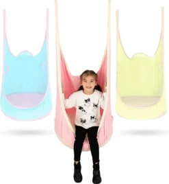 Chaise Suspendue Pour Enfants, Panier Suspendu Avec Kussen En PVC, Balançoire Suspendue Pour Enfants Pour L'intérieur Et L'extérieur