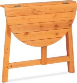 Mur De Table Pliante Relaxdays - Table De Balcon Semi-circulaire Pliable - Table De Jardin - Bois De Table Pliante -Jardin Meubles Magasin 1113x1200