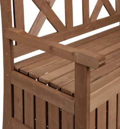 Banc De Jardin Relaxdays Avec Espace De Rangement - Banc De Balcon - Banc De Rangement De Jardin - Banc D'extérieur En Bois -Jardin Meubles Magasin 1115x1200