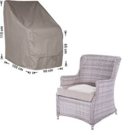 Housse Pour Chaise Longue Dossier Haut 105 X 90 H : 115/65 Cm - Housse Chaise De Jardin - RADJC105