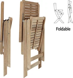 NATERIAL- Chaise De Jardin SOLARIS Avec Accoudoirs - Chaise Pliante - Chaise De Jardin Pliante - Chaise Avec Dossier Haut - Chaise Avec Plusieurs Positions - Réglable 5 Positions - Acacia - Beige -Jardin Meubles Magasin 1118x1200 7