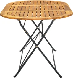 Prolenta Premium - Table De Jardin Ovale 160x85x74 Cm Bois D'acacia Massif - Table - Table De Jardin - Tables De Tables De Jardin -Jardin Meubles Magasin 1119x1200 4