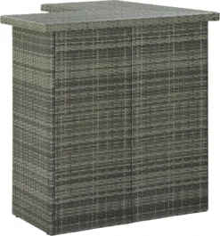 Ensemble De Bar De Jardin Premium - Bar De Jardin 16 Pièces Avec Coussins Poly Rotin Gris -Jardin Meubles Magasin 1119x1200 5