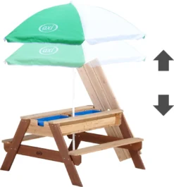 AXI Nick Table Sable Et Eau / Table Pique Nique Marron - Table D’eau Avec Couvercle & Boîtes De Rangement - Table De Jeu à Eau Enfant Pour Le Jardin -Jardin Meubles Magasin 1120x1200 3