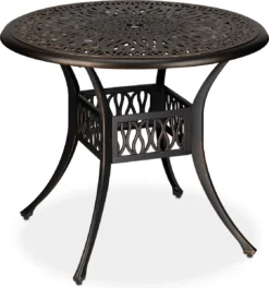 Relaxdays Table De Jardin Ronde - Table De Balcon Avec Trou De Parasol - Table Basse - Table D'appoint De Jardin -Jardin Meubles Magasin 1121x1200 2