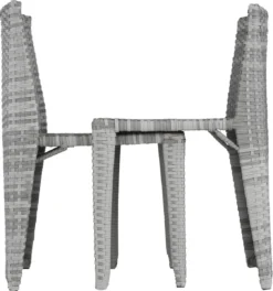 Ensemble De Jardin En Osier Tectake Ensemble De Set De Bistro - Hambourg - Différentes Couleurs - Gris Clair - 403768 -Jardin Meubles Magasin 1121x1200 4
