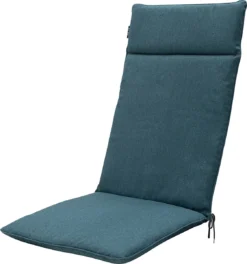 Madison - Coussin Chaise De Jardin Dossier Haut 120x50 - Blauw - Toile Recyclée Beige