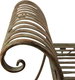 Clayre & Eef Banc De Jardin 142x41x66 Cm Banc En Fer Vert Banc D'Extérieur Jardin Mobilier De Jardin De Jardin -Jardin Meubles Magasin 1123x1200 2