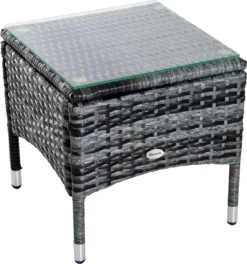 Chaise Longue Outsunny En Poly Avec Chaise Longue De Table Pour Mobilier De Jardin Extérieur Avec Coussins 862-014V01 -Jardin Meubles Magasin 1124x1200 5