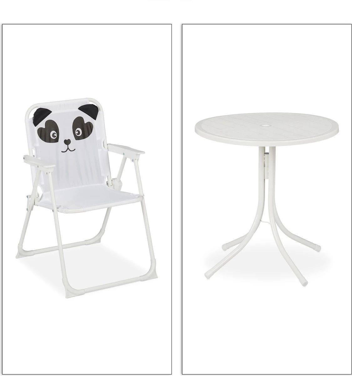 Ensemble De Jardin Relaxdays Enfants - Chaise De Jardin Pour Enfants - Table Pour Enfants - Parasol - Chaise De Camping Enfant Panda 14 Ensemble De Jardin Relaxdays Enfants - Chaise De Jardin Pour Enfants - Table Pour Enfants - Parasol - Chaise De Camping Enfant Panda – Image 14