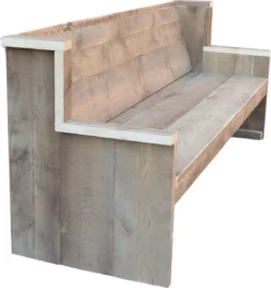 Wood4you - Banc De Jardin Zeeland - Emballage à Faire Soi-même Bois D'échafaudage - 180Lx72Hx62P Cm - Coussin Inclus -Jardin Meubles Magasin 1127x1200 1