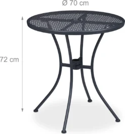 Table De Jardin Relaxdays 70 Cm Avec Trou Pour Parasol - Table D'extérieur En Métal - Table De Bistrot - Table à Manger 19 Table De Jardin Relaxdays 70 Cm Avec Trou Pour Parasol - Table D'extérieur En Métal - Table De Bistrot - Table à Manger -Jardin Meubles Magasin 1127x1200 4