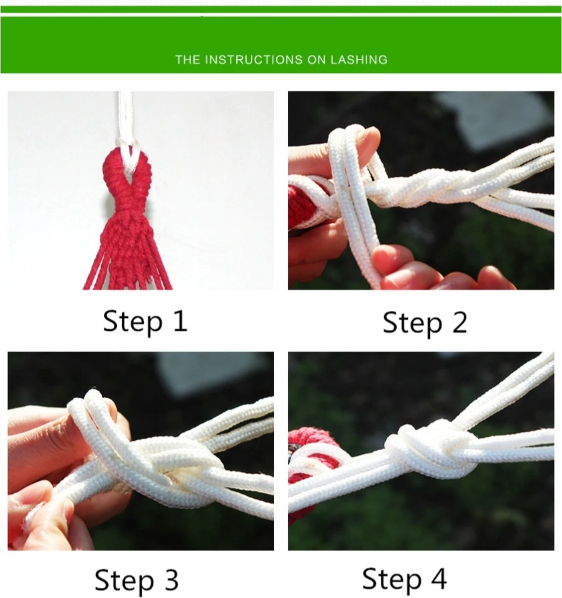 Hamac XL - 2 Personnes - Hamac Double En Toile Robuste - Blauw - Vert - Rayé - Dans Un Sac De Rangement + Cordes De Fixation - Résistant Aux Intempéries - Hamac - Plein Air - Camping - Été - 12 Hamac XL - 2 Personnes - Hamac Double En Toile Robuste - Blauw - Vert - Rayé - Dans Un Sac De Rangement + Cordes De Fixation - Résistant Aux Intempéries - Hamac - Plein Air - Camping - Été - – Image 12