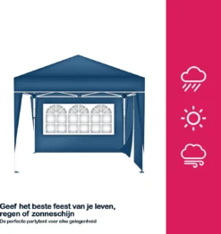 Coazy | Tente De Réception étanche 3x3 Mètres Pliable Avec 2 Parois Latérales | Pavillon Avec 2 Panneaux Latéraux | Facile à Monter | Tente Pop-up Avec Piquets, Corde Et Pieds Antidérapants 17 Coazy | Tente De Réception étanche 3x3 Mètres Pliable Avec 2 Parois Latérales | Pavillon Avec 2 Panneaux Latéraux | Facile à Monter | Tente Pop-up Avec Piquets, Corde Et Pieds Antidérapants -Jardin Meubles Magasin 1130x1200 3