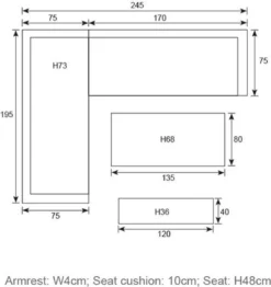 Garden Impressions Blakes Ensemble Salon/salle à Manger De Jardin 4 Pièces - Blanc Mat -Jardin Meubles Magasin 1132x1200 10
