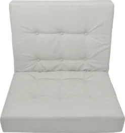 Beautissu Elements - Set De Coussins Palette - 1x Coussin D'Assise 120x80 Cm & 2x Coussin De Dossier 60x40 Cm - Grijs Clair -Jardin Meubles Magasin 1132x1200 7