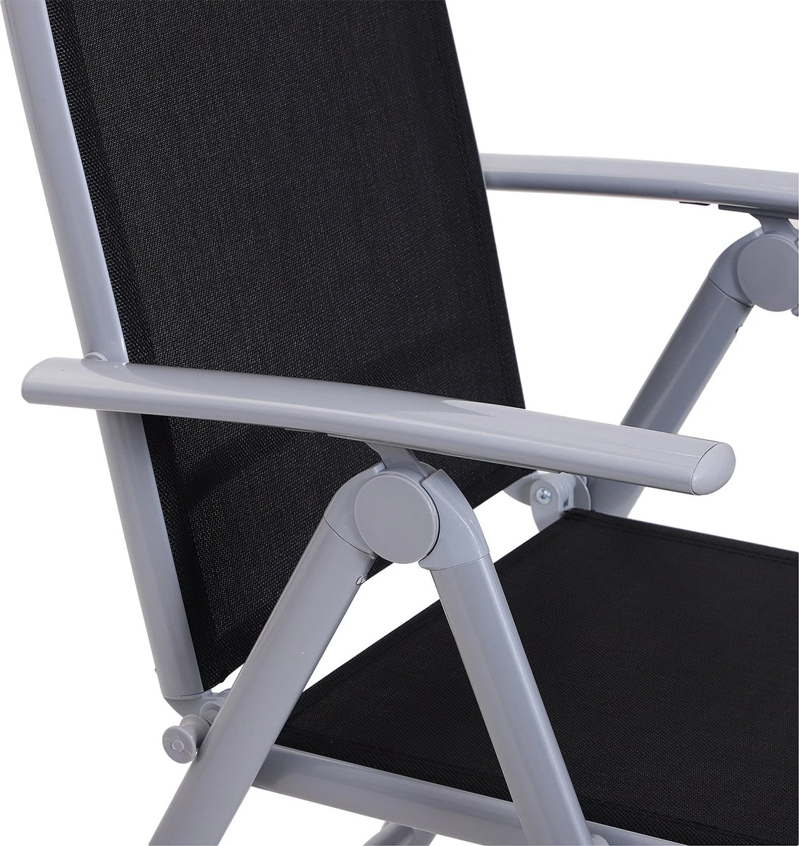 Outsunny Mobilier De Jardin De Jardin 7 Pièces Salon De Jardin Groupe De Sièges Salle à Manger Chaise Pliante En Aluminium TEXTILENE 84B-097 6 Outsunny Mobilier De Jardin De Jardin 7 Pièces Salon De Jardin Groupe De Sièges Salle à Manger Chaise Pliante En Aluminium TEXTILENE 84B-097 – Image 6