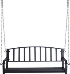 Banc Suspendu Nancy's Dunn - Banc De Jardin - Balançoire - 2 Places - Colliers - Métal - Zwart - 128 X 63 X 47 Cm 12 Banc Suspendu Nancy's Dunn - Banc De Jardin - Balançoire - 2 Places - Colliers - Métal - Zwart - 128 X 63 X 47 Cm -Jardin Meubles Magasin 1136x1200