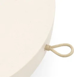 Riviera Maison Table D'appoint D'extérieur - Table Coffee Plein Air Jimbaran Dia 80 - Fibre De Verre, Teck - Beige / Sable Blanc -Jardin Meubles Magasin 1145x1200 1