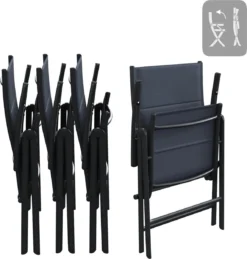 NATERIAL- Salon De Jardin 4 Personnes - Table De Jardin LYRA 130/220x90cm - Table Extensible - 4 Chaises De Jardin - Réglable - Fauteuil Pliant - Chaise à Dossier Haut - Groupe De Sièges -Jardin Meubles Magasin 1146x1200 7